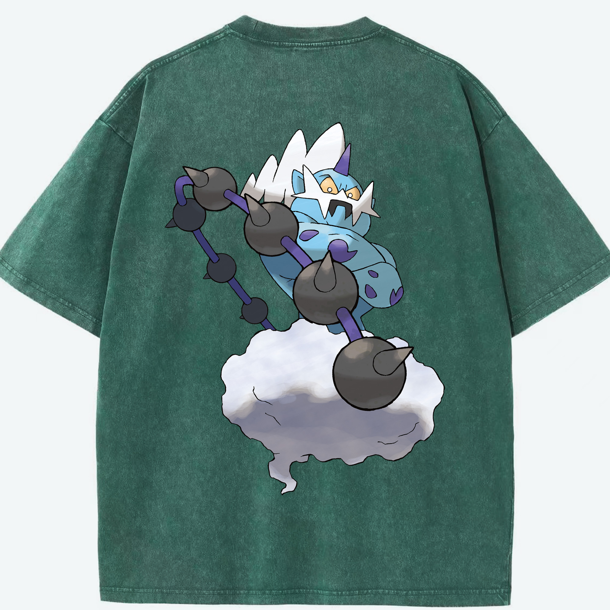 （画像用） ポケットモンスター Pokémon 綿100% ヴィンテージ風 半袖Tシャツ（背面プリント）